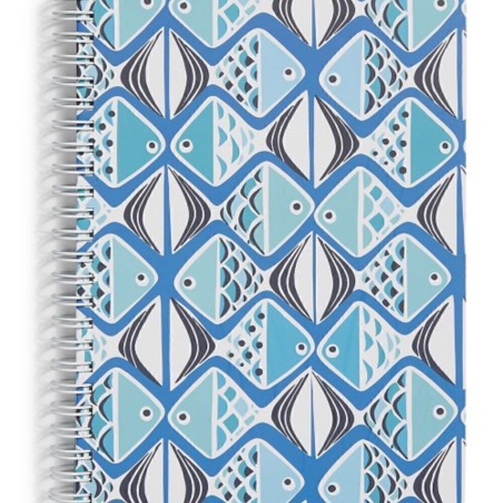 NEW Vera Bradley Mini Notebook in Go Fish Pattern